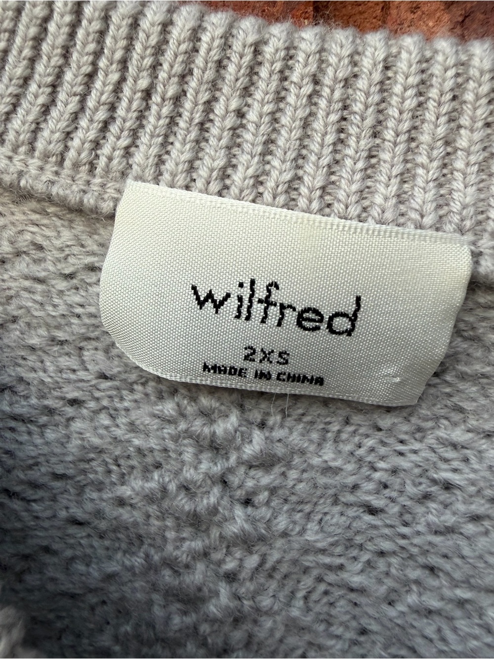 Aritzia Wilfred Wool Cardigan Sweater Cardi Gray Button Gray glam chic - Picture 4 of 5